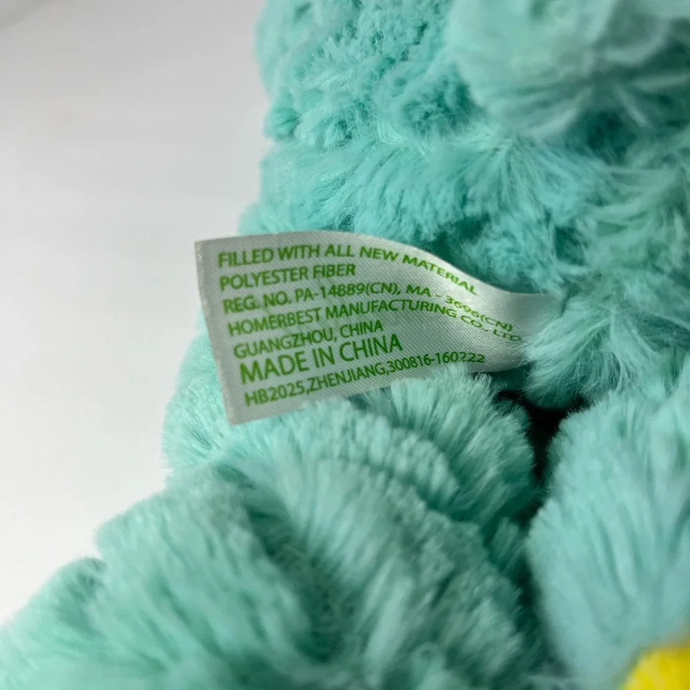 Homerbest Easter Bunny Rabbit Floppy Ears Plush Stuffed Animal Toy 14” Teal Blue